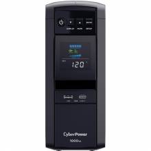 CyberPower CP1000PFCLCD UPS 1000VA 600W PFC compatible Pure sine wave - 1000VA/600W - Mini-tower - 3 Minute Full Load - 10 x NEMA 5-15R
