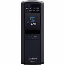 CyberPower TAA Compliant CP1500PFCLCDTAA UPS 1500VA 900W PFC Compatible Pure Sine Wave - 1500VA/900W - Tower - 2 Minute Full Load - 10 x NEMA 5-15R