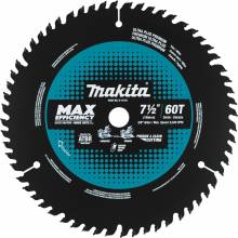 Makita E-11134 7‑1/2" 60T Carbide‑Tipped Max Efficiency Miter Saw Blade