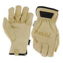 Makita T-04189 100% Genuine Leather Cow Driver Gloves (Medium)