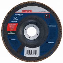 BOSCH FD2960080 6 x 7/8 Type 29 Zirconia Flap Disc Z 80 Grit for Finishing/Blending  (Bulk)