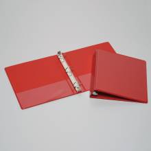 AbilityOne 7510015194383 SKILCRAFT Ring Binder - 1.50" Binder Capacity - Letter - 8.50" Width x 11" Length Sheet Size - 3 x Ring Fastener - Red - Recycled - 12 Each