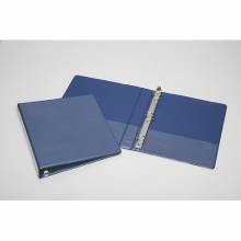 AbilityOne 7510014171883 SKILCRAFT 2.5" Binder, D-Ring with Pockets and Overlays, Blue - 2.50" Binder Capacity - Letter - 8.50" Width x 11" Length Sheet Size - 3 x D-Ring Fastener - Blue - Recycled