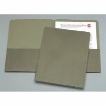 AbilityOne 7510014844578 SKILCRAFT Pocket Folder - 0.38" Folder Capacity - Letter - 8.50" Width x 11" Length Sheet Size - Leatherette - Green - Recycled - 25/Box