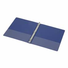 AbilityOne 7510015104860 SKILCRAFT Ring Binder - 0.50" Binder Capacity - Letter - 8.50" Width x 11" Length Sheet Size - 3 x Ring Fastener - Blue - Recycled - 18 Each