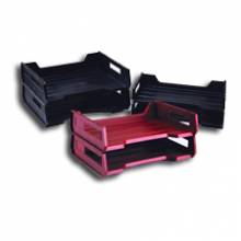 AbilityOne 7520010944308 SKILCRAFT Plastic Desk Tray, Letter, Beige - DepthDesktop - Beige - Plastic - 2/Pack