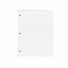 AbilityOne 7530002864339 SKILCRAFT Loose-Leaf Paper-Ruled-11"x8 1/2", Holes 4 1/4"Apart-3-Ring, 1/4" Narrow Rule - 100 Sheets - 16 lb Basis Weight - Letter Rotated 11" x 8.50" - 1Pack - White Paper