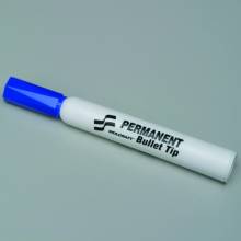 AbilityOne 7520014244853 Large Permanent Marker - Bullet Tip - Blue Ink