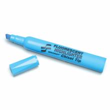 AbilityOne 7520011591585 SKILCRAFT Highlighter - Fine, Medium, Bold Pen Point Type - Chisel Marker Point Style - Fluorescent Blue - 12/Box