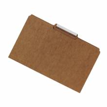 AbilityOne 7530002815938 SKILCRAFT Top Tab File Folder - Legal - 8.50" Width x 14" Length Sheet Size - 1/5 Tab Cut - 11 pt. Folder Thickness - Paperboard - Brown Kraft - Recycled