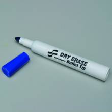 AbilityOne 7520015105662 Dry Erase Marker - Bullet Tip - Blue Ink