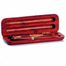 AbilityOne 7520014844577 SKILCRAFT Inpuria Tri-wood Pen and Pencil Set - 0.5 mm Lead Size - Black Ink - 2 / Set