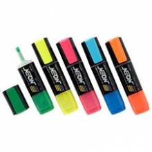 AbilityOne 7520015538141 SKILCRAFT Highlighter Pack - Chisel Marker Point Style - Green Ink, Yellow Ink, Pink Ink, Orange Ink, Blue Ink - 5 / Pack