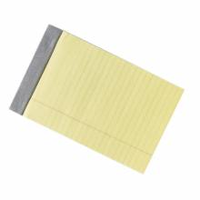 AbilityOne 7530015167582 SKILCRAFT Legal Pad - 8 1/2" x 11 3/4", Letter-Size, 1/4" Narrow Rule, Canary - 50 Sheets - 16 lb Basis Weight - 8.50" x 11.75" - 6Dozen - Canary Paper