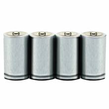 AbilityOne 6135014468310 Akaline D Battery, Nonrechargeable, 4 Pack"