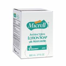 AbilityOne 8520015220829 SKILCRAFT MICRELL(R)- Antibacterial Lotion Soap-800 ml Pouch Refills - 27.1 fl oz (800 mL) - 12 / Box - Anti-bacterial, Antimicrobial, Moisturizing, Pleasant Scent
