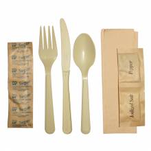 AbilityOne 7360015093586 SKILCRAFT Cutlery Set - 25/Bag - Plastic, Polypropylene