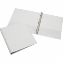 AbilityOne 7510012034708 SKILCRAFT Rigid Loose-leaf 3-Ring Binder - 1" Binder Capacity - Letter - 8 1/2" x 11" Sheet Size - 3 x Ring Fastener(s) - Inside Front & Back Pocket(s) - Vinyl - White - 1 Each