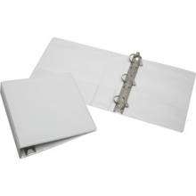 AbilityOne 7510013848788 SKILCRAFT Slant D-Ring View Binder - 2" Binder Capacity - Letter - 8 1/2" x 11" Sheet Size - 3 x D-Ring Fastener(s) - Inside Front & Back Pocket(s) - Vinyl - White - 1 Each
