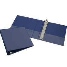 AbilityOne 7510014171884 SKILCRAFT Slant D-Ring View Binder - 2" Binder Capacity - Letter - 8 1/2" x 11" Sheet Size - 3 x D-Ring Fastener(s) - Inside Front & Back Pocket(s) - Vinyl - Blue - 1 Each