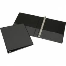AbilityOne 7510014208078 SKILCRAFT Slant D-Ring View Binder - 1" Binder Capacity - Letter - 8 1/2" x 11" Sheet Size - 3 x D-Ring Fastener(s) - Inside Front & Back Pocket(s) - Vinyl - Black - 1 Each