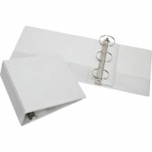 AbilityOne 7510015104866 SKILCRAFT Rigid Loose-leaf 3-Ring Binder - 3" Binder Capacity - Letter - 8 1/2" x 11" Sheet Size - 3 x Round Ring Fastener(s) - Inside Front & Back Pocket(s) - Vinyl - White - 1 Each