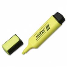 AbilityOne 7520012017791 SKILCRAFT Neon Yellow Highlighter - Chisel Point Style - Fluorescent Yellow - 1 Dozen