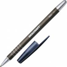 AbilityOne 7520013576844 SKILCRAFT Rubberized Ballpoint Stick Pen - Medium Point Type - Refillable - Black - Rubber Barrel - 1 Dozen