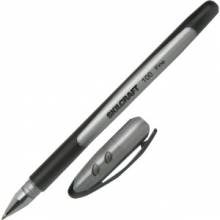AbilityOne 7520014220312 SKILCRAFT 100 Ballpoint Stick Pen - Fine Point Type - 0.7 mm Point Size - Black - Metallic Black Barrel - 1 Dozen