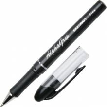 AbilityOne 7520014244884 SKILCRAFT Cushion Grip Transparent Ballpoint Pen - Fine Point Type - Refillable - Black - Black Barrel - 1 Dozen