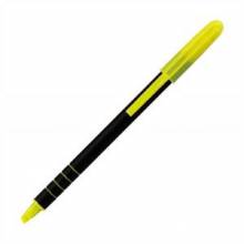 AbilityOne 7520014512272 SKILCRAFT Line-Liter Pocket Highlighter - Chisel Point Style - Fluorescent Yellow - Rubber Barrel - 1 Dozen