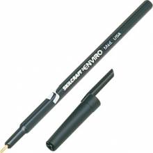 AbilityOne 7520014557228 SKILCRAFT Stick Type Recycled Ballpoint Pen - Medium Point Type - Black - Black Barrel - 1 Dozen