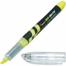 AbilityOne 7520014612662 SKILCRAFT Free-Ink Fluorescent Highlighter - Fluorescent Yellow Water Based Ink - 6 / Pack