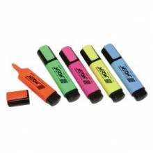 AbilityOne 7520014636556 SKILCRAFT Chisel Point Flat Highlighter - Chisel Point Style - Fluorescent Green, Fluorescent Orange, Fluorescent Blue, Fluorescent Pink, Fluorescent Yellow - 5 / Set