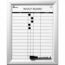 AbilityOne 7520014845261 SKILCRAFT Dry Erase In/Out Wallboard With Magnetic Accessories - 11" x 14" - Aluminum Frame - White