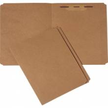 AbilityOne 7530008893555 SKILCRAFT Medium Kraft Paperboard File Folder - Letter - 8 1/2" x 11" Sheet Size - 3/4" Expansion - 1 1/2" Fastener Capacity for Folder - 11 pt. Folder Thickness - Paperboard - Brown - Recycled - 100 / Pack