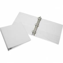 AbilityOne 7510012038814 SKILCRAFT General-use 3-Ring Binder with Pocket - 2" Binder Capacity - Letter - 8 1/2" x 11" Sheet Size - 3 x Round Ring Fastener(s) - Inside Front & Back Pocket(s) - Vinyl - White - 1 Each
