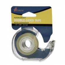 AbilityOne 7510015659540 SKILCRAFT Double Sided Tape with Refillable Dispenser - 0.5" Width x 450" Length - Non-yellowing - Clear