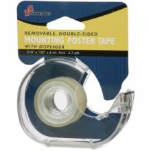 AbilityOne 7510015659541 SKILCRAFT Double Sided Tape with Refillable Dispenser - 0.75" Width x 150" Length - Non-yellowing - Clear
