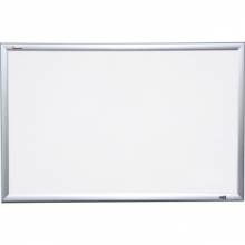 AbilityOne 7110015680406 SKILCRAFT Porcelain Magnetic Wallboard - 5' x 3' - Aluminum Frame - White