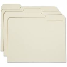 AbilityOne 7530015830556 SKILCRAFT 7530-01-583-0556 Reinforced Top Tab File Folder - Letter - 8 1/2" x 11" Sheet Size - 3/4" Expansion - 1/3 Tab Cut - Assorted Position Tab Location - 11 pt. Folder Thickness - Manila - Recycled - 100 / Box