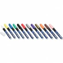 AbilityOne 7520012074168 SKILCRAFT Paint Marker - Medium Point Type - Bullet Point Style - Assorted Oil Based Ink - 12 / Set