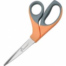 AbilityOne 5110012414371 SKILCRAFT Bent Trimmers - 3.63" Cutting Length - 8.3" Overall Length - Bent-left/right - Stainless Steel - Orange, Black - 1 Each