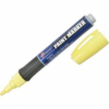 AbilityOne 7520015889097 SKILCRAFT Oil-based Paint Markers - Medium Point Type - Bullet Point Style - Yellow Oil Based Ink - 6 / Pack