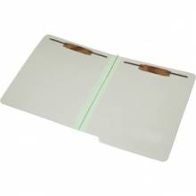 AbilityOne 7530015907108 SKILCRAFT 2-part End Tab Classification Folders - Letter - 8 1/2" x 11" Sheet Size - 1" Expansion - 2 Fastener(s) - 2" Fastener Capacity for Folder - End Tab Location - 25 pt. Folder Thickness - Pressboard - Light Green - Recycle