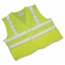 AbilityOne 8415015984868 SKILCRAFT High-visibility Safety Vest - Large Size - Polyester Mesh - Yellow, Lime - 1 Each