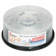 AbilityOne 7045015992657 SKILCRAFT CD Recordable Media - CD-R - 52x - 700 MB - 25 Pack Spindle - 120mm - 1.33 Hour Maximum Recording Time