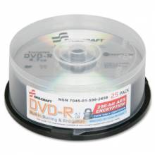 AbilityOne 7045015992658 SKILCRAFT DVD Recordable Media - DVD-R - 8x - 4.70 GB - 25 Pack Spindle - 120mm - 2 Hour Maximum Recording Time
