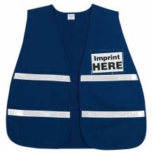 MCR Safety ICV203 Incident Vest, Blue, White Reflective (1EA)