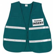 MCR Safety ICV208 Incident Vest, Green, White Reflective (1EA)
